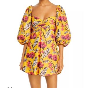 A.L.C. Elle floral puff sleeve dress